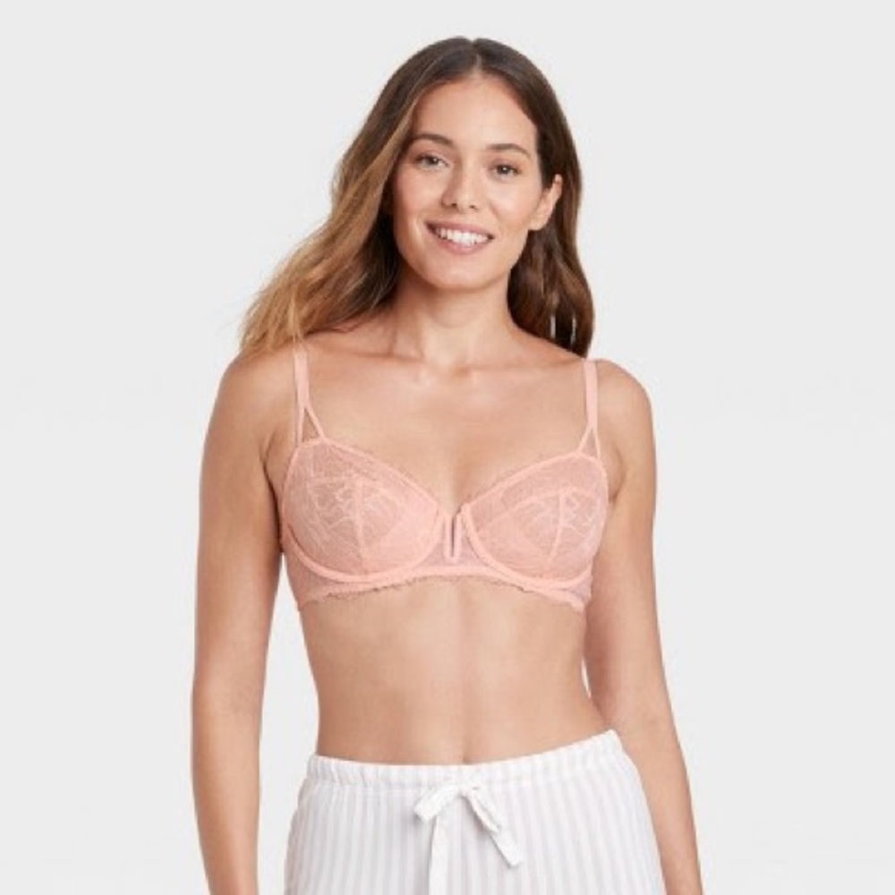 Target - Unlined Balconette Bra - Auden Blush Pink 36A